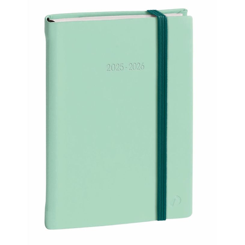 3371010500826-Agenda à élastique Silk - 1 jour par page - 12 x 17 cm - vert d'eau - Quo Vadis-P_405130488_1-0