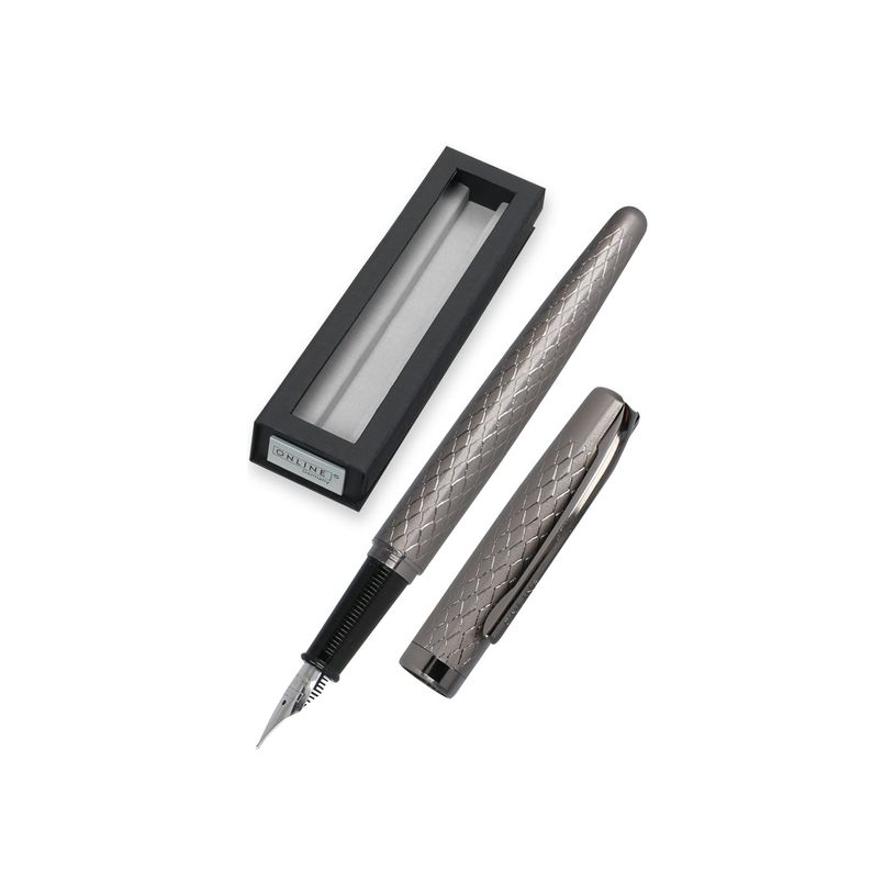 4014421346629-Online Eleganza Diamond - Stylo plume - titan (gris)-P_405130540_1-0
