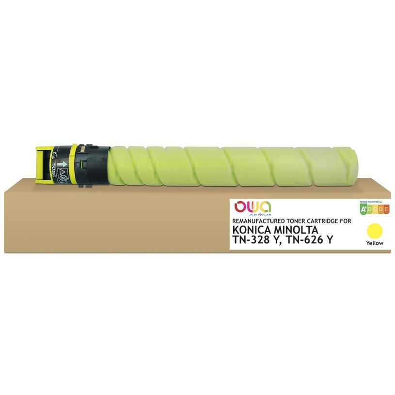 3112539851804- Cartouche laser compatible  Konica Minolta TN328/TN626 - jaune- OWA -P_405130729_1-0