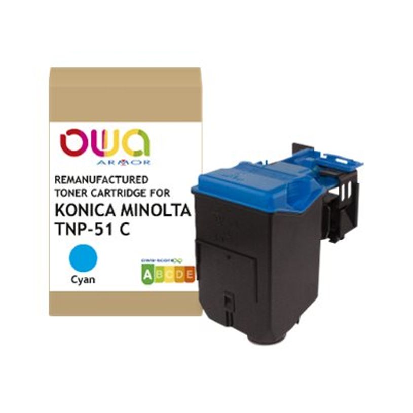 3112539861766-Cartouche laser remanufacturée Konica Minolta TNP51C - cyan - Owa-P_405130747_1-0