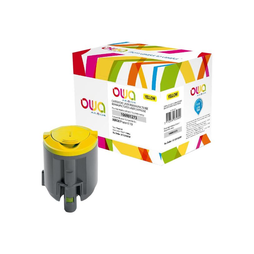 3112539632809-Cartouche laser remanufacturée Xerox 106R01273 - jaune - Owa-P_405130980_1-0
