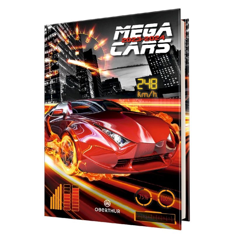 3664447140391-Agenda Megacars - 1 jour par page - 12,5 x 17,5 cm - Oberthur-P_405131829_1-0