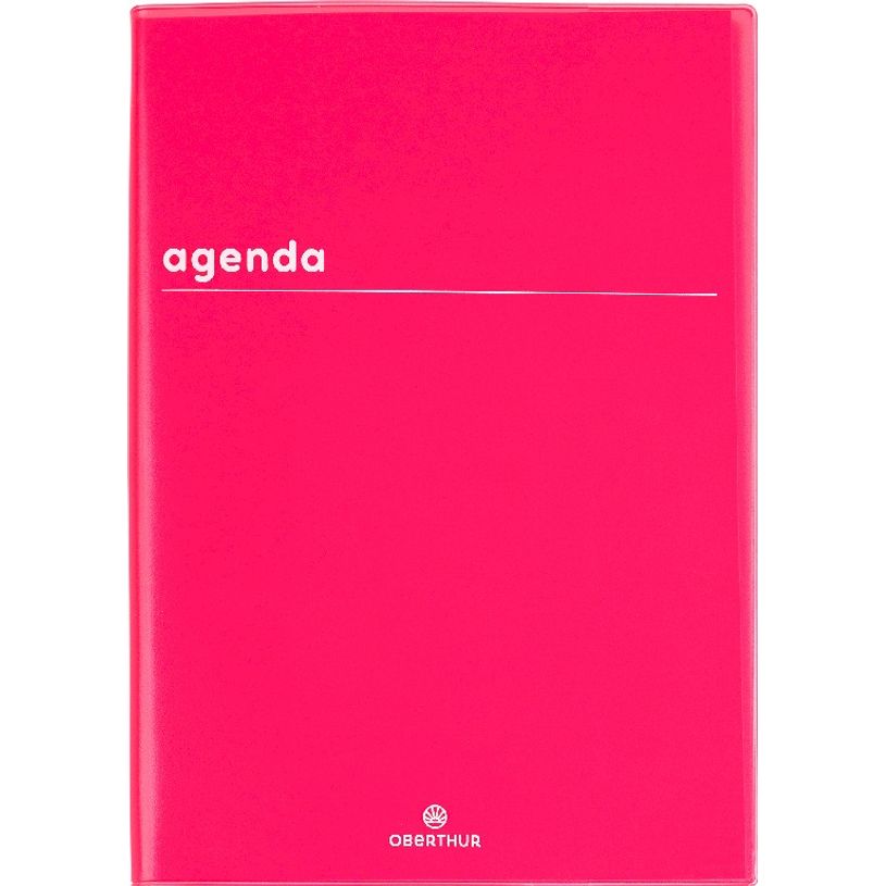 3664447149349-Agenda Boréal - 1 jour par page - 15 x 21,6 cm - rouge - Oberthur-P_405131927_1-0