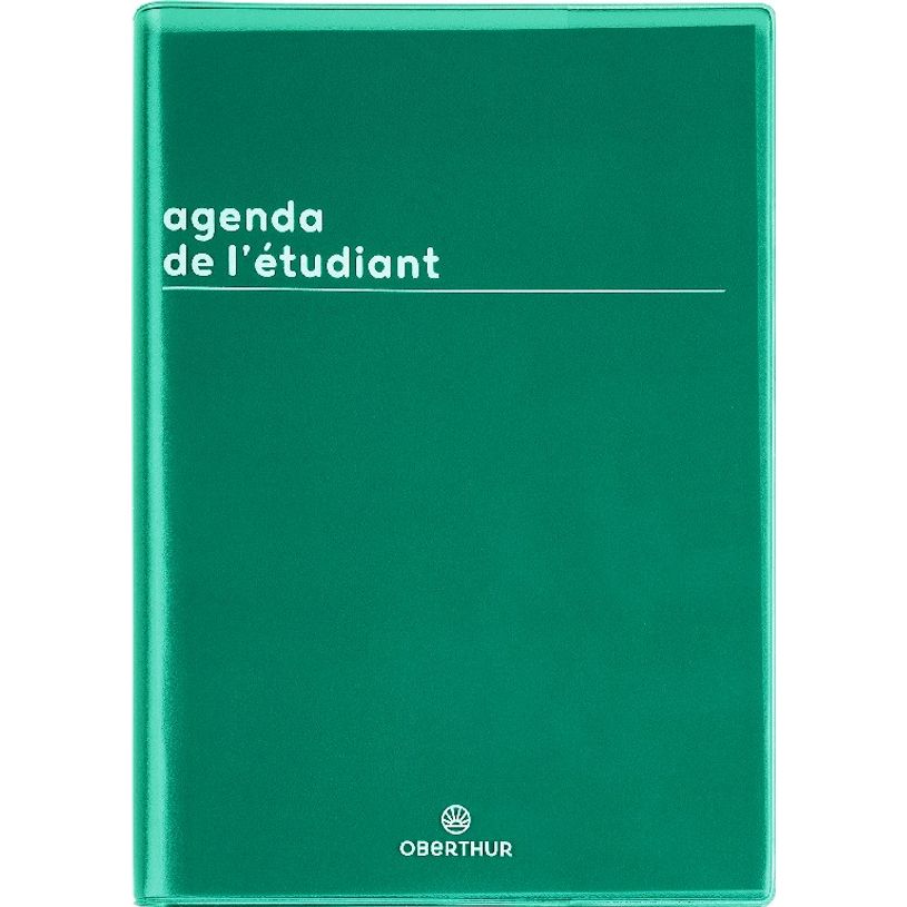 3664447150048-Agenda Boréal - 1 jour par page - 12,5 x 17,5 cm - vert - Oberthur-P_405131960_1-0