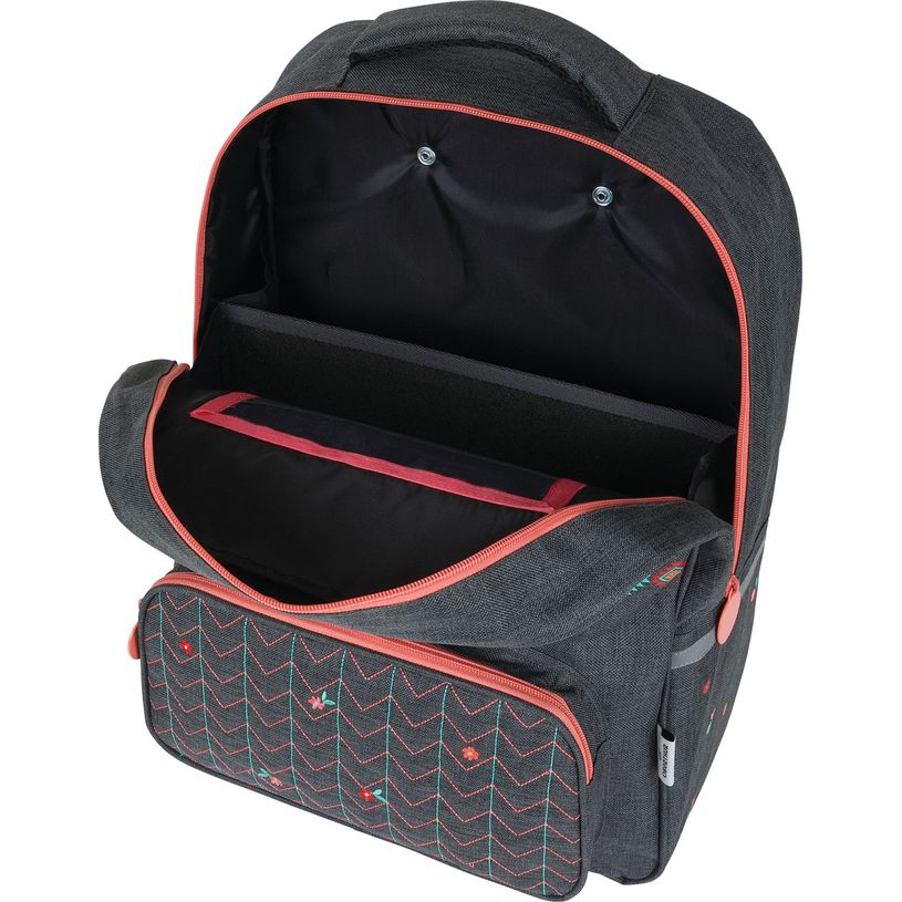 3664447148250-Sac à dos à roulettes Cheval - 1 compartiment - gris chine - Oberthur-P_405132298_6-5