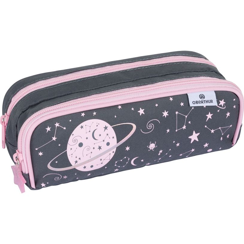 3664447150338-Trousse Cosmic Girls - 2 compartiments - gris anthracite - Oberthur-P_405132315_1-0