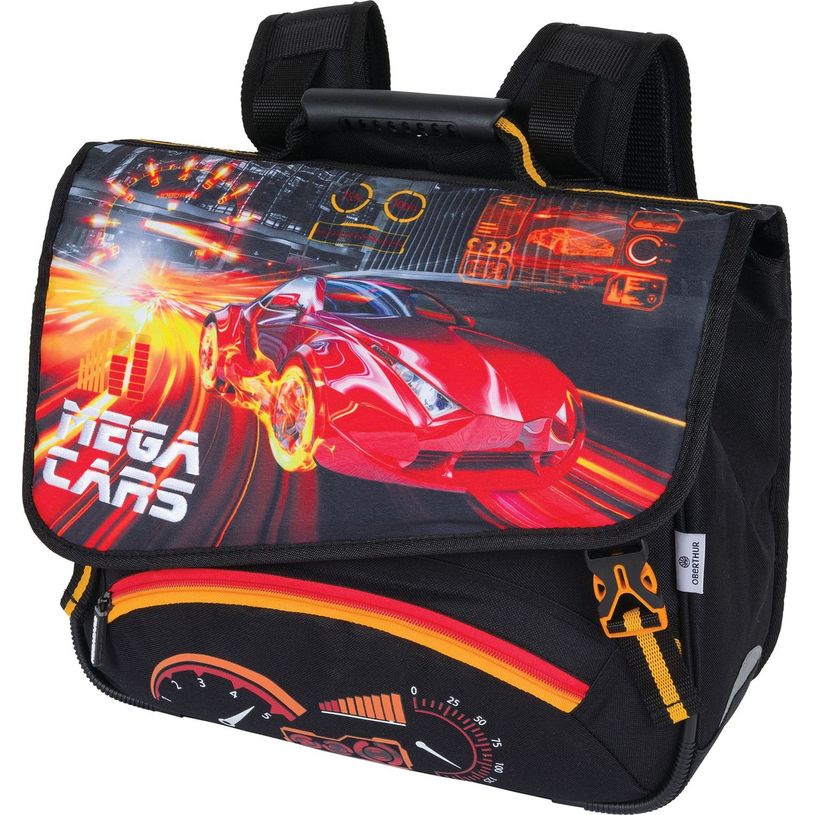 3664447148427-Cartable Megacars / Megabikes - 38 cm - 2 compartiments - 2 modèles disponibles - Oberthu-P_405132322_2-1