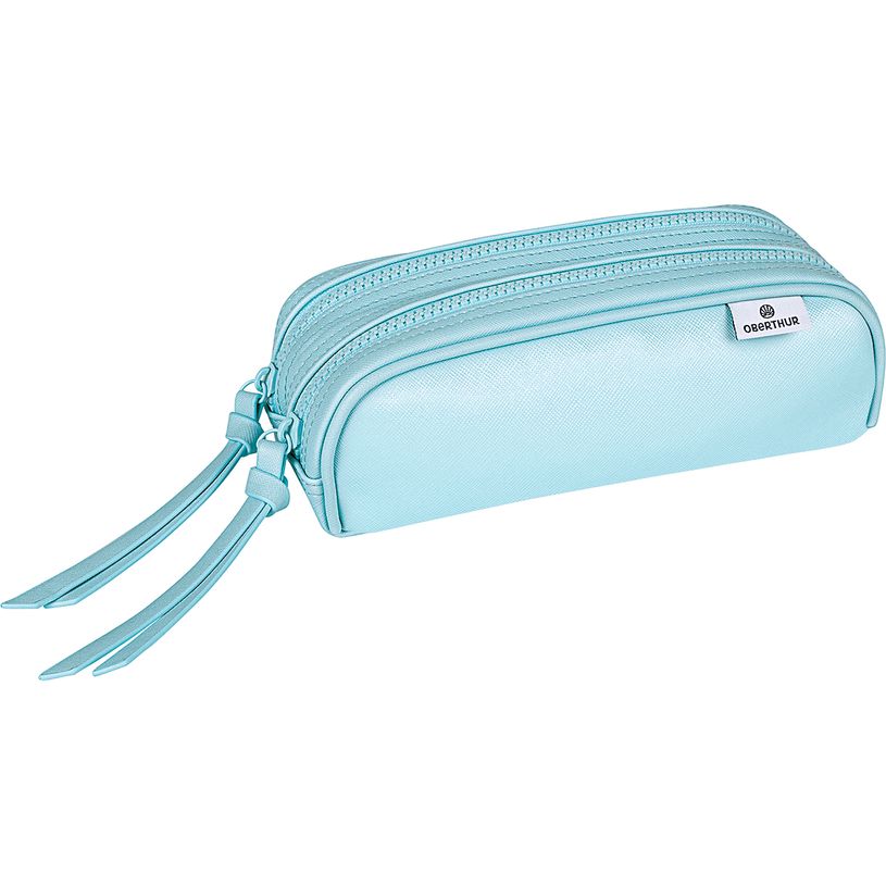 3664447150369-Trousse Double pastel - 2 compartiments - différents modèles disponibles - Oberthur-P_405132345_2-1