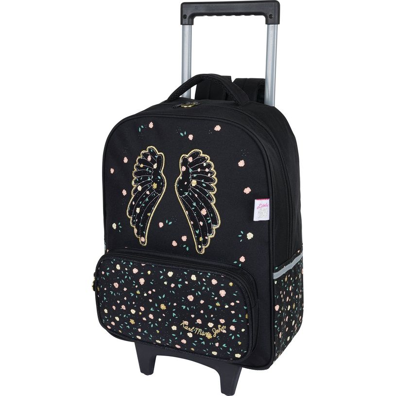 3664447147642-Sac à dos à roulettes Little Karl Marc John - 1 compartiment - noir - Oberthur-P_405132360_1-0