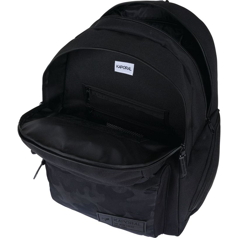 3664447147505-Sac à dos Kaporal Boy - 2 compartiments - noir et motif camouflage - Oberthur-P_405132410_4-3