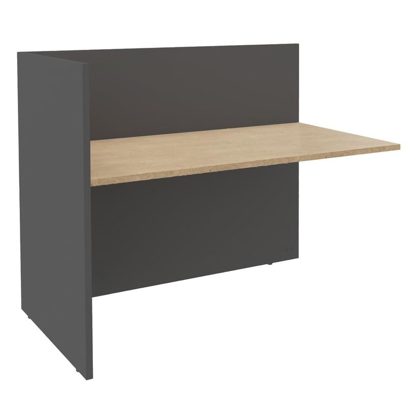 3253310241763-Banque d'accueil Module de départ haut OLA - L162,5 x H112 x P82,5 cm - structure carbone-P_405132531_1-0