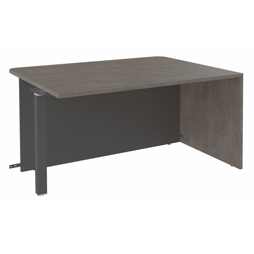 3253310232860-Banque d'accueil Module d'extrémité PMR OLA - L140 x H72,5 x P115 cm - structure carbone-P_405132663_1-0