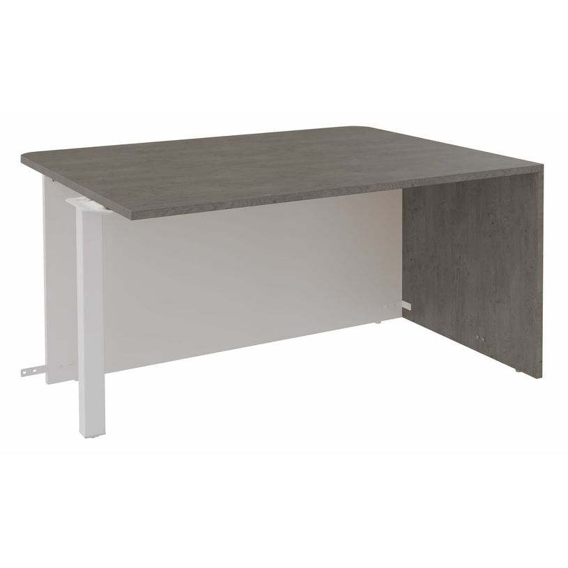 3253310232891-Banque d'accueil Module d'extrémité PMR OLA - L140 x H72,5 x P115 cm - structure blanc p-P_405132664_1-0