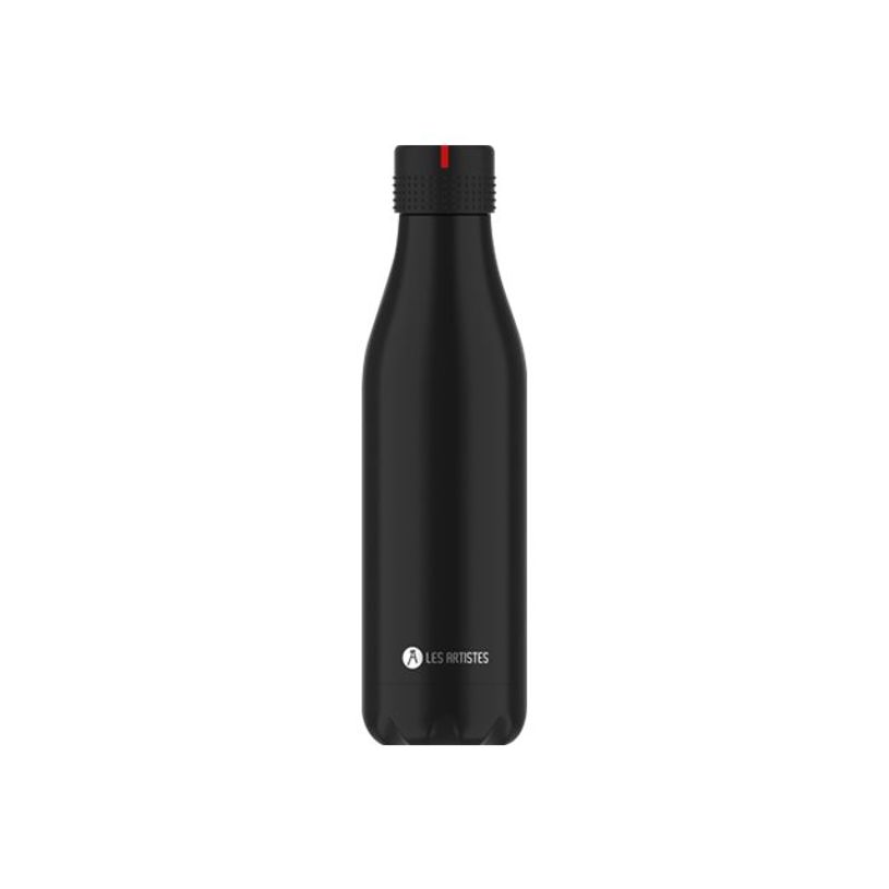 3614300019654-Les Artistes Paris - Gourde Bouteille isotherme 500 ml - noir - acier inoxydable-P_405133502_1-0