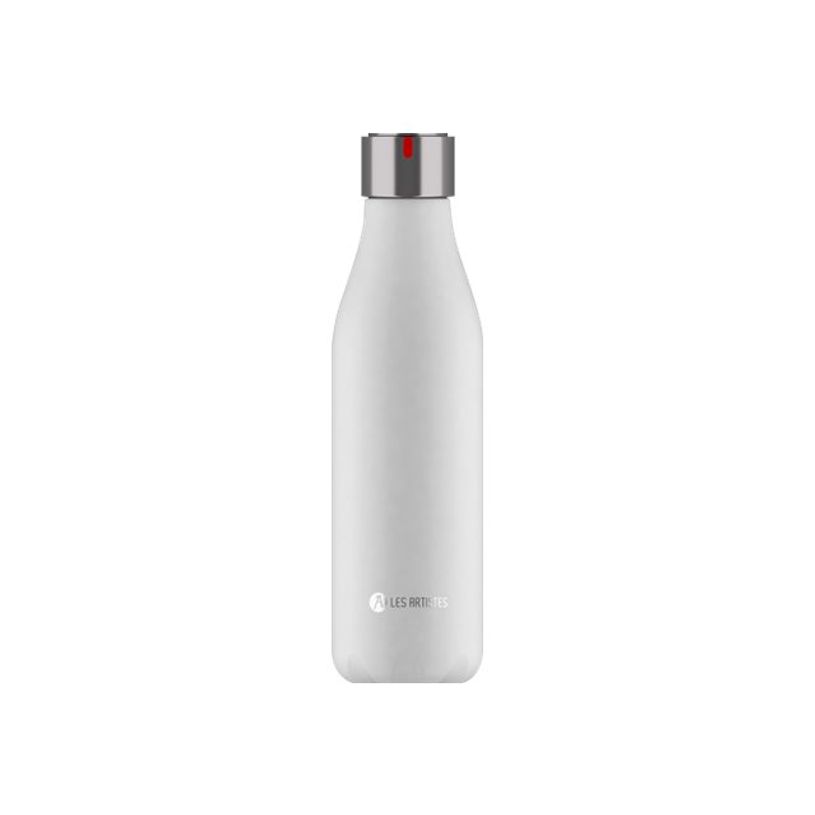 3614300019616-Les Artistes Paris - Gourde Bouteille isotherme 500 ml - blanc - acier inoxydable-P_405133514_1-0