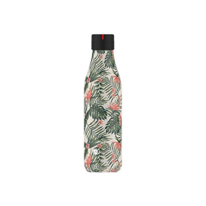 3614300081255-Les Artistes Paris - Gourde Bouteille isotherme 500 ml - Palmiers - acier inoxydable-P_405133630_1-0