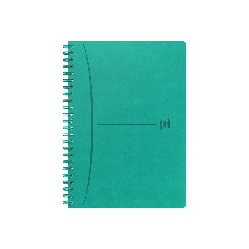 3020120182230-Oxford Signature - Cahier à spirale A5 - 160 pages - petits carreaux - turquoise-P_405133887_1-0