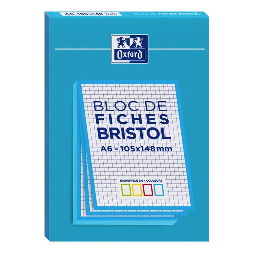 3020120196343-Oxford - Pack de 30 Fiches Bristol - A6 - petits carreaux - non perforées - disponible en-P_405133894_1-0