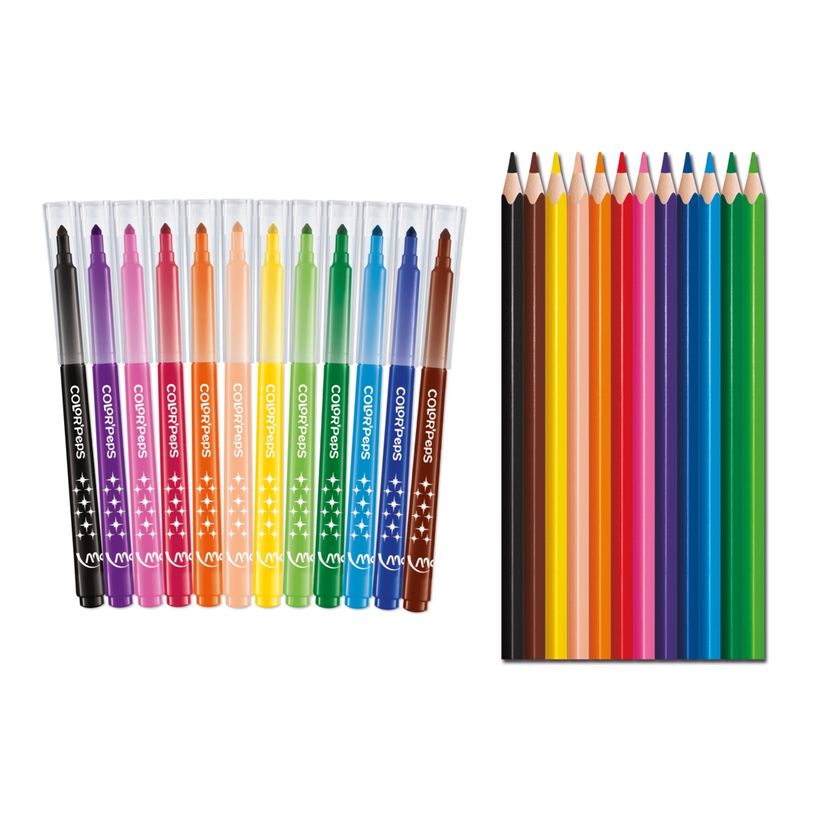 3154149847297-Maped Color'Peps - Trousse garnie à colorier - comprend 12 feutres et 12 crayons de coule-P_405137051_2-1