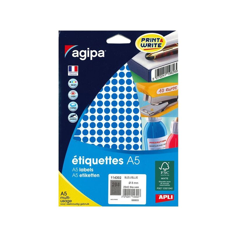 3270241143027-Apli Agipa - Etui A5 - 2940 Pastilles bleues - diamètre 8 mm - réf 114302-P_405137252_2-0