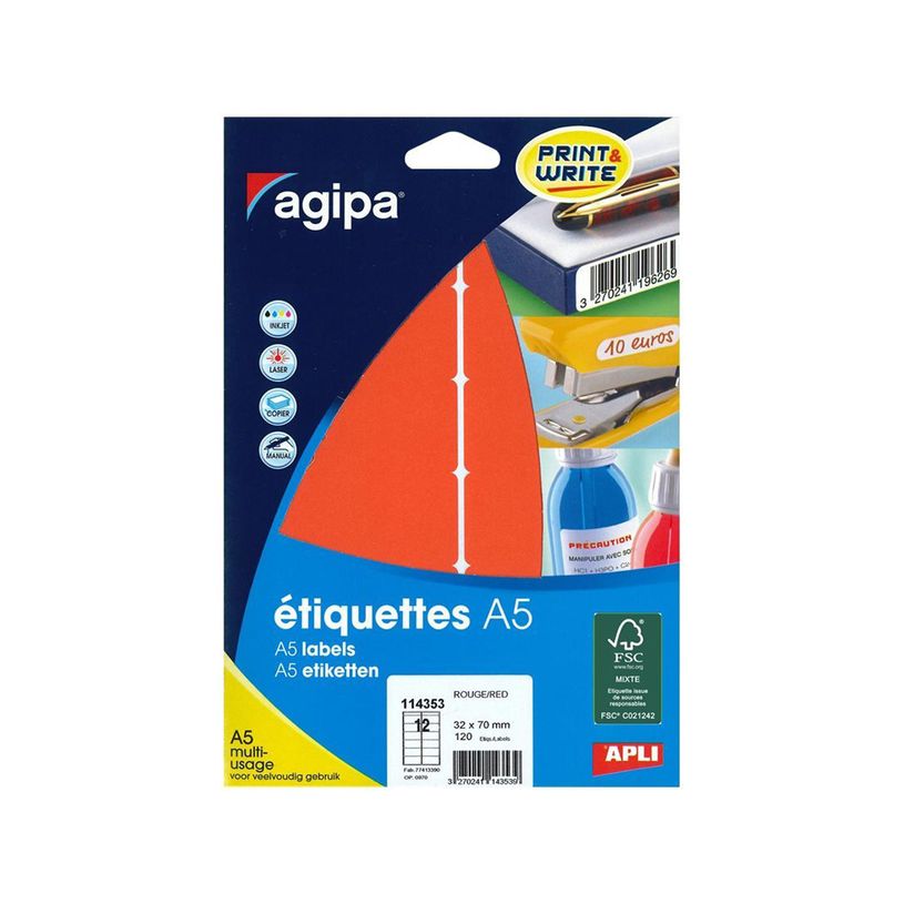 3270241143539-Apli Agipa - Etui A5 - 120 Étiquettes rouges multi-usages - 32 x 70 mm - réf 114351-P_405137284_3-0