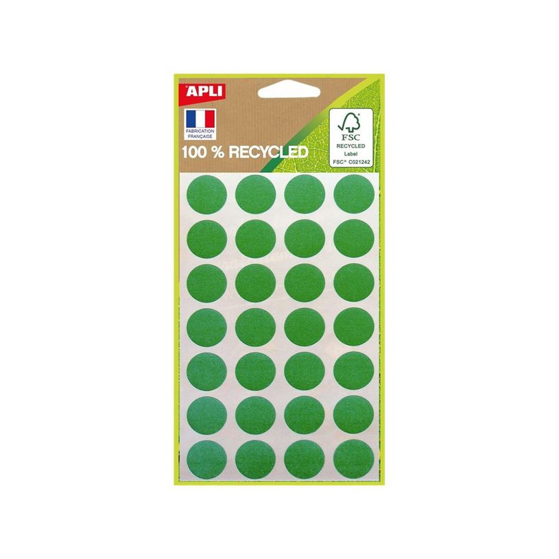3270241017823-Apli Agipa - 168 Pastilles adhésives recyclées - vert - diamètre 15 mm - réf 101782-P_405137290_1-0