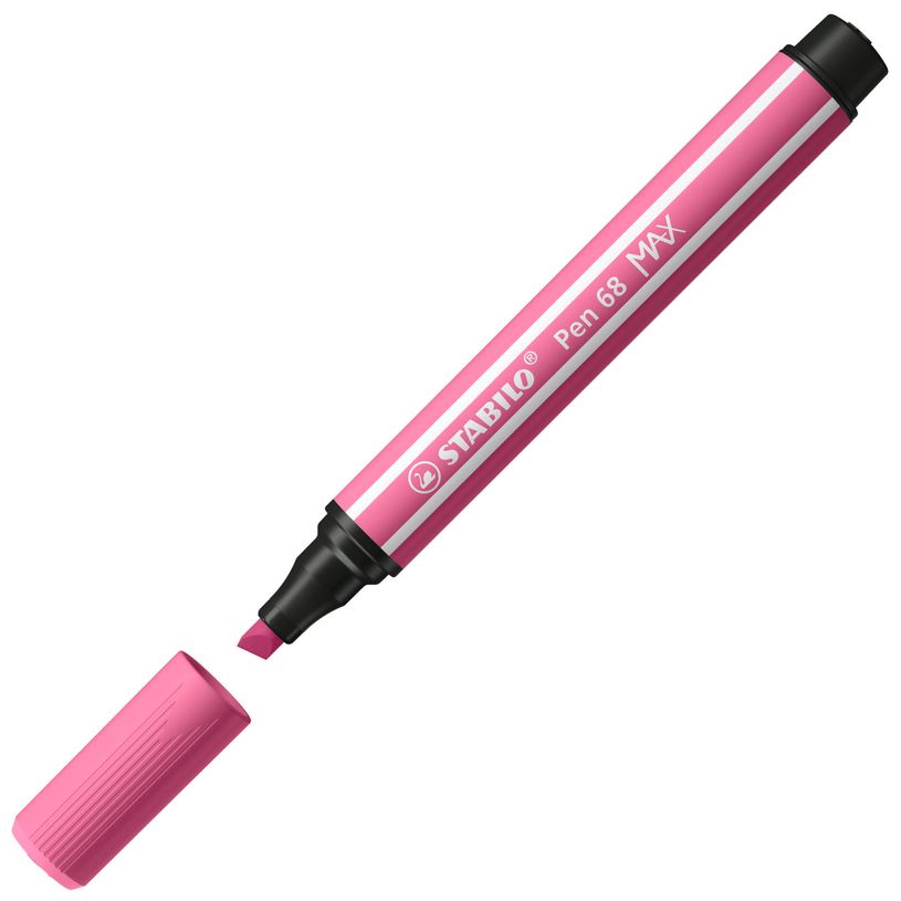 4006381569439-STABILO - Feutre de dessin pointe large biseautée - rose framboise-P_405137349_2-1