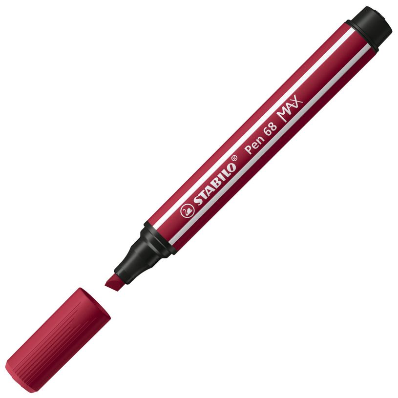 4006381569491-STABILO - Feutre de dessin pointe large biseautée - rouge pourpre-P_405137350_2-1