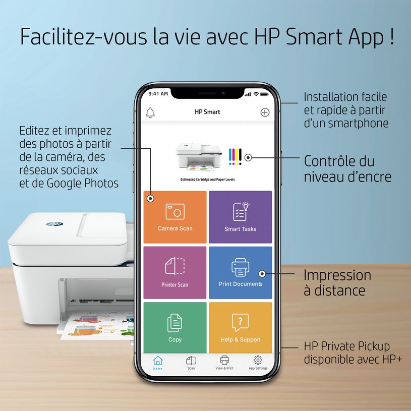 0404051381789-HP Deskjet 4130e - imprimante multifonction jet d'encre couleur A4 - Wifi - blanche, élig-P_405138178_9-5