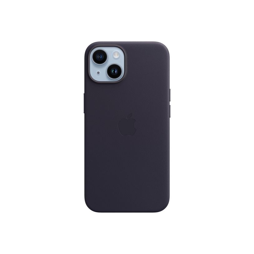 0194253345305-Apple - coque de protection en cuir avec MagSafe pour iPhone 14 - encre violette-P_405140216_1-0