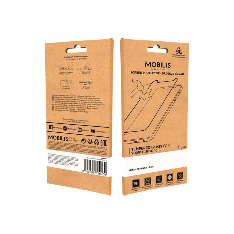 3700992522470-Mobilis - protection d'écran - verre trempé pour iPhone 12, 12 Pro-P_405140505_1-2