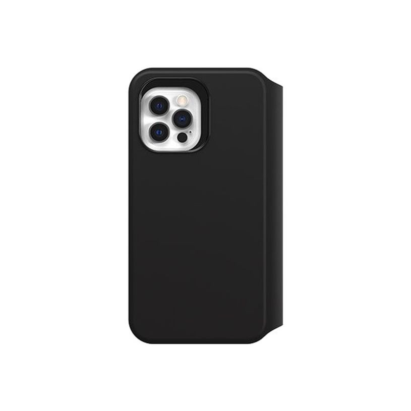 0840104216002-OtterBox Strada Series Via - étui à rabat pour iPhone 12, 12 Pro - noir-P_405140643_1-6
