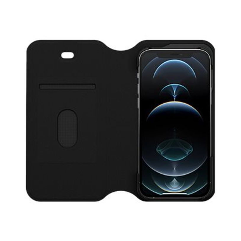 0840104216002-OtterBox Strada Series Via - étui à rabat pour iPhone 12, 12 Pro - noir-P_405140643_4-2
