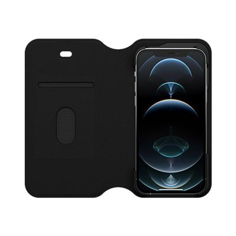 0840104216002-OtterBox Strada Series Via - étui à rabat pour iPhone 12, 12 Pro - noir-P_405140643_8-7