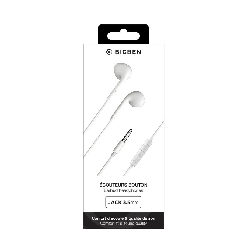 3571211495482-BIGBEN Connected - écouteurs Jack 3.5mm - avec Télécommande et Micro - Bouton Blanc-P_405141655_3-1