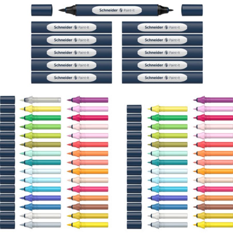 4004675162595-Schneider Paint-It 040 - Set complet - 30 recharges à pointe ogive + 31 à pointe pinceau +-P_405141975_1-0