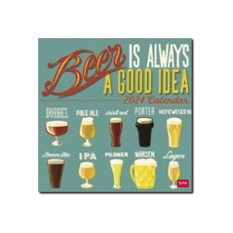 8052694000141-Legami - Calendrier mensuel 2024 - 18 x 18 cm - bière -P_405143167_1-0