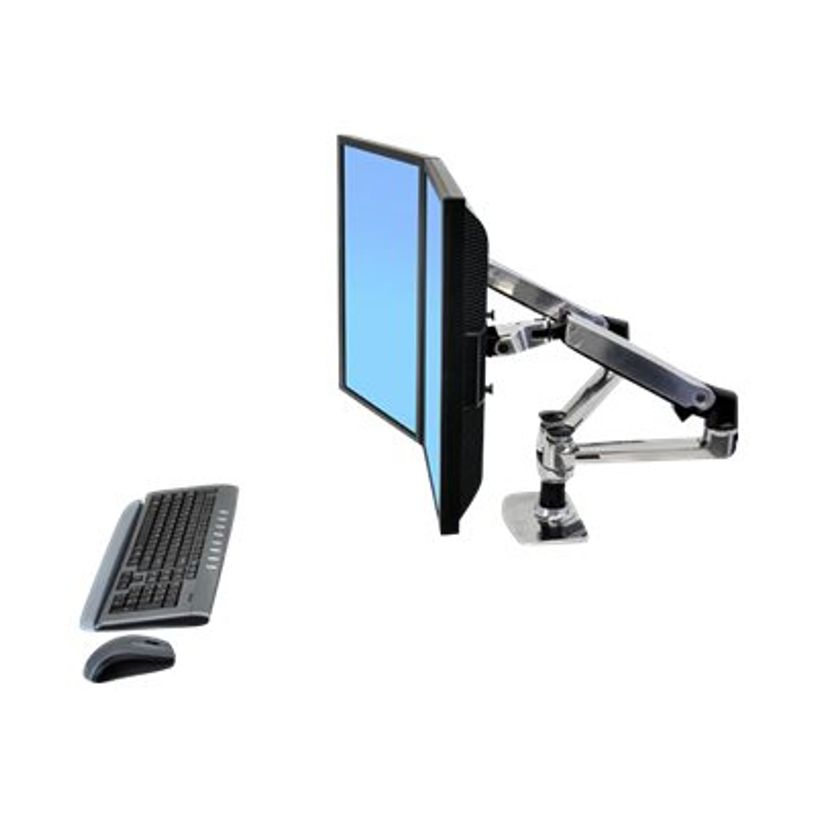 0698833012033-Ergotron LX Dual Side-by-Side Arm - kit de montage - Technologie brevetée Constant Force - pour -P_405143783_3-2