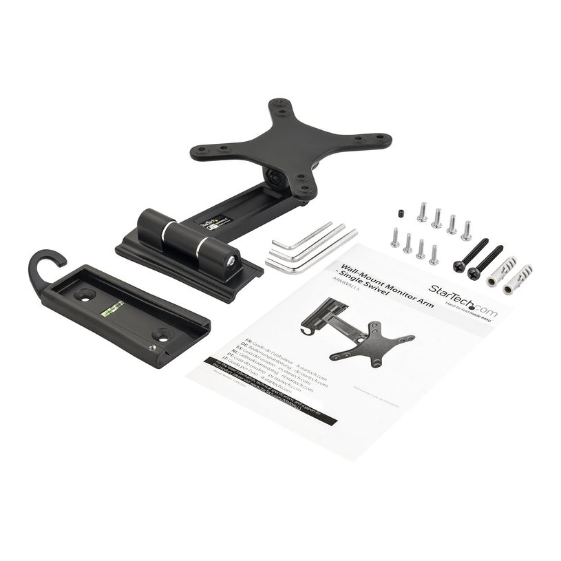 0065030870306-StarTech.com - Support de fixation murale pour écran jusqu'à 27" - noir-P_405143837_6-5