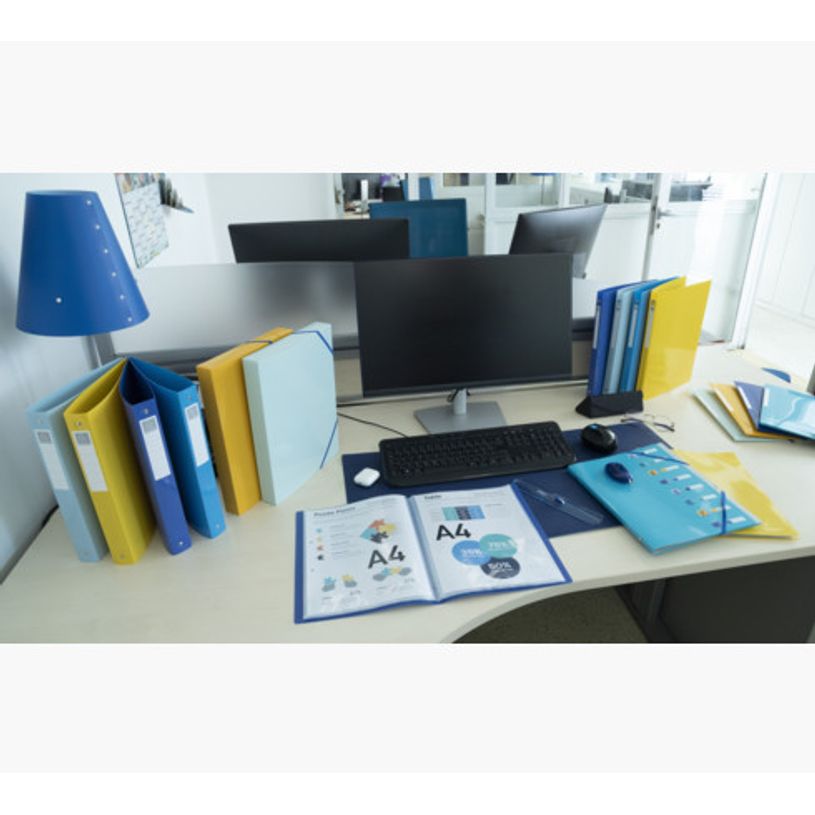 3130630511403-Exacompta BeeBlue - Classeur souple 4 anneaux - Dos 40 mm - A4 maxi - pour 275 feuilles - dispon-P_405143885_11-9