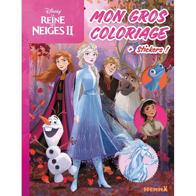 9782508054624-Disney La Reine des Neiges 2 - Mon gros coloriage + stickers ! (Olaf, Anna, Elsa, Kristoff-P_405143956_1-0