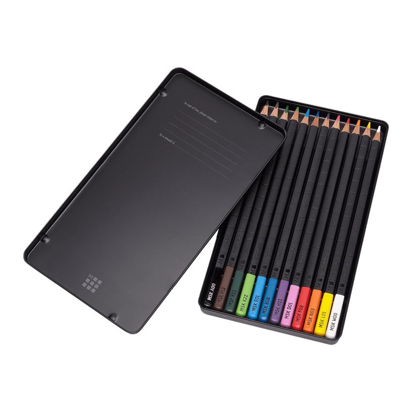 8058341710463-Moleskine - 12 crayons de couleur aquarellable - couleurs assorties-P_405145323_2-0
