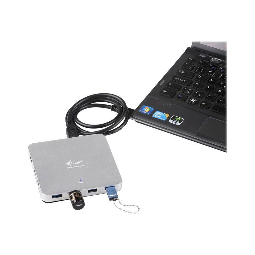 8595611700675-i-Tec USB 3.0 Metal Charging HUB - Hub - 10 x SuperSpeed USB 3.0 - de bureau-P_405145454_7-5