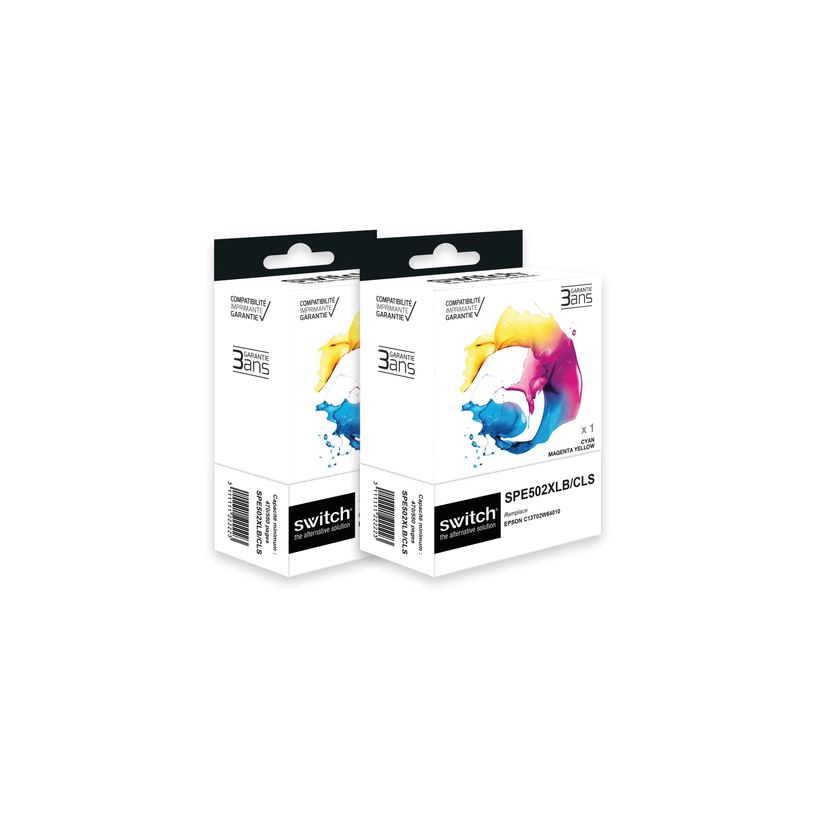 0404051460293-Cartouche compatible Epson 502XL Jumelles - Lot de 2 pack de 4 - noir, cyan, magenta, jaun-P_405146029_1-0