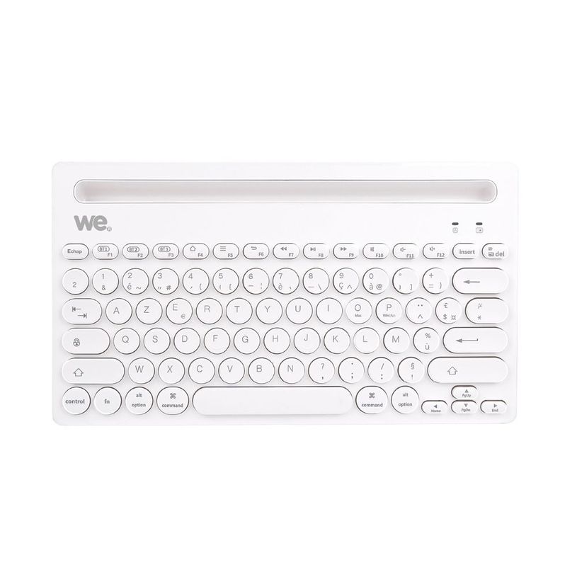 3304490429745-We - Clavier Bluetooth universel avec fonction support pour tablette/smartphone - blanc-P_405146092_1-0