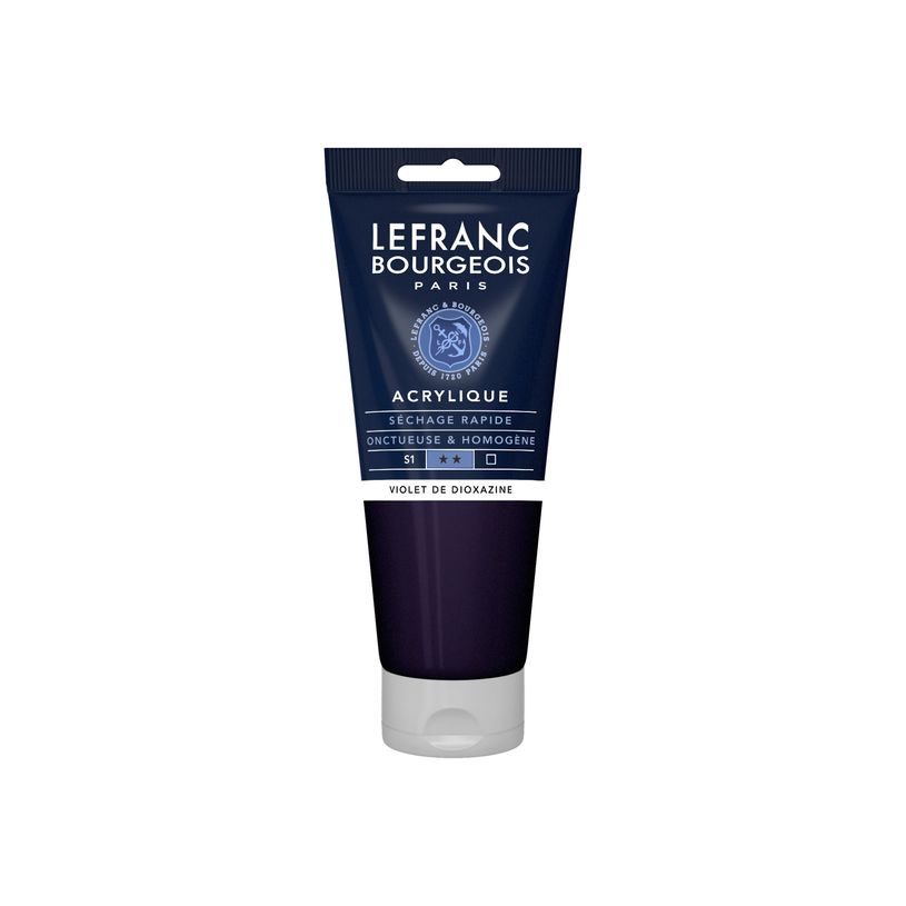 3013643003649-Lefranc Bourgeois - Peinture acrylique - violet dioxazine - 200 ml-P_405146467_1-0