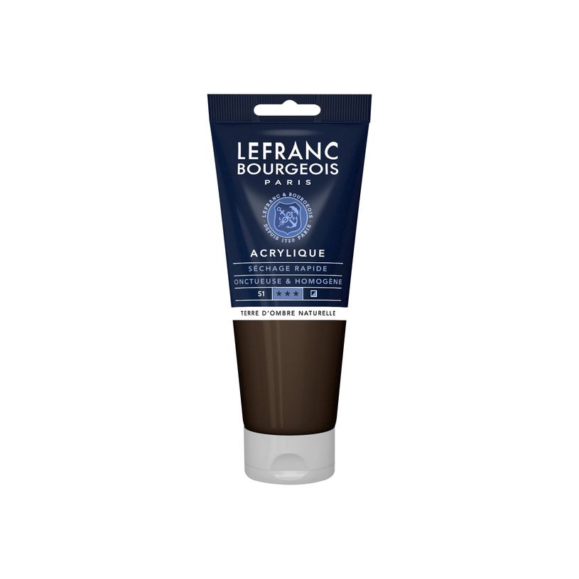 3013643004264-Lefranc Bourgeois - Peinture acrylique - ombre - 200 ml-P_405146480_1-0