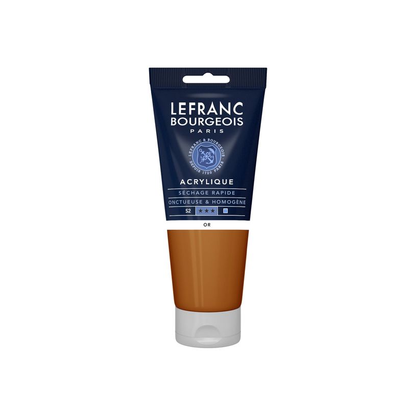3013643003663-Lefranc Bourgeois - Peinture acrylique - or - 200 ml-P_405146493_1-0