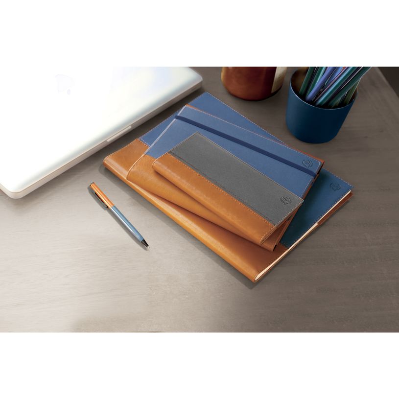 3660942080897-Agenda spiralé Denim All in One - 1 semaine sur 2 pages - 15 x 21 cm - bleu - avec carnet-P_405147033_2-1