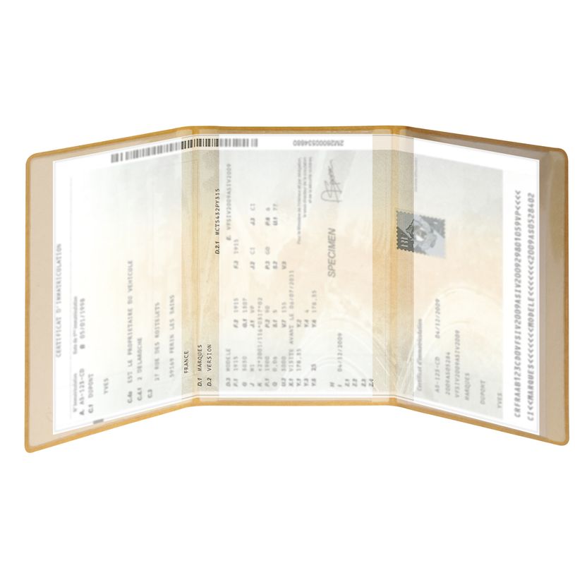 3660942082907-Etui Denim pour carte grise - 8,5 x 13,2 cm - Moutarde - Exacompta-P_405147042_2-1